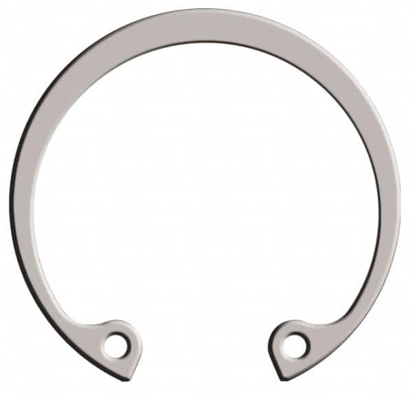 Rotor Clip - 0.025" Thick, Passivated Finish, Stainless Steel Snap Internal Retaining Ring - 0.029" Groove Width, 0.011" Groove Depth, 0.397" Groove Diam, Grade 15-7 Grade 632 - Caliber Tooling