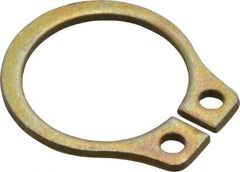 Rotor Clip - 0.321" Groove Diam, 11/32" Shaft Diam, Zinc Yellow Dichromate Steel, Snap External Retaining Rings - 0.029" Groove Width, 0.011" Groove Depth, 0.025" Ring Thickness, Grade 1060-1090 - Caliber Tooling