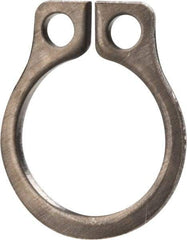 Rotor Clip - 0.23" Groove Diam, 1/4" Shaft Diam, Zinc-Plated Stainless Steel, Snap External Retaining Rings - 0.029" Groove Width, 0.01" Groove Depth, 0.025" Ring Thickness, Grade 15-7 Grade 632 - Caliber Tooling