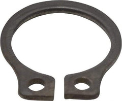 Rotor Clip - 0.29" Groove Diam, 5/16" Shaft Diam, Zinc-Plated Stainless Steel, Snap External Retaining Rings - 0.029" Groove Width, 0.011" Groove Depth, 0.025" Ring Thickness, Grade 15-7 Grade 632 - Caliber Tooling