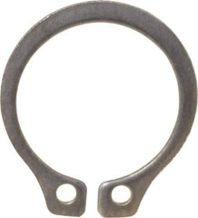 Rotor Clip - 0.412" Groove Diam, 7/16" Shaft Diam, Zinc-Plated Stainless Steel, Snap External Retaining Rings - 0.029" Groove Width, 0.013" Groove Depth, 0.025" Ring Thickness, Grade 15-7 Grade 632 - Caliber Tooling