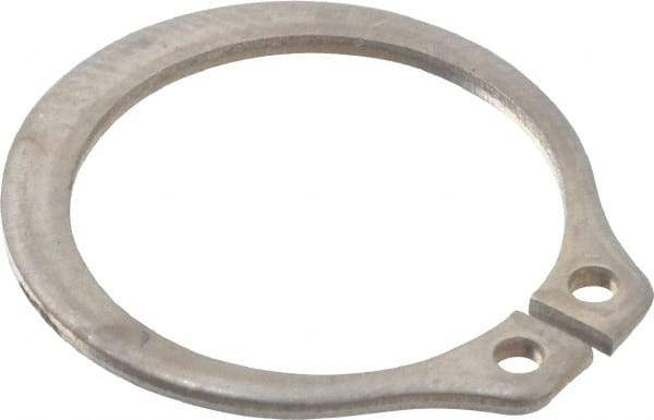 Rotor Clip - 0.559" Groove Diam, 19/32" Shaft Diam, Zinc-Plated Stainless Steel, Snap External Retaining Rings - 0.039" Groove Width, 0.017" Groove Depth, 0.035" Ring Thickness, Grade 15-7 Grade 632 - Caliber Tooling