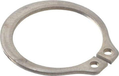 Rotor Clip - 0.559" Groove Diam, 19/32" Shaft Diam, Zinc-Plated Stainless Steel, Snap External Retaining Rings - 0.039" Groove Width, 0.017" Groove Depth, 0.035" Ring Thickness, Grade 15-7 Grade 632 - Caliber Tooling