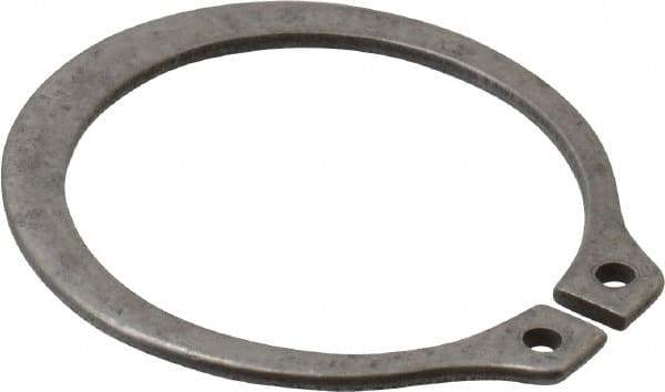 Rotor Clip - 0.821" Groove Diam, 7/8" Shaft Diam, Zinc-Plated Stainless Steel, Snap External Retaining Rings - 0.046" Groove Width, 0.027" Groove Depth, 0.042" Ring Thickness, Grade 15-7 Grade 632 - Caliber Tooling