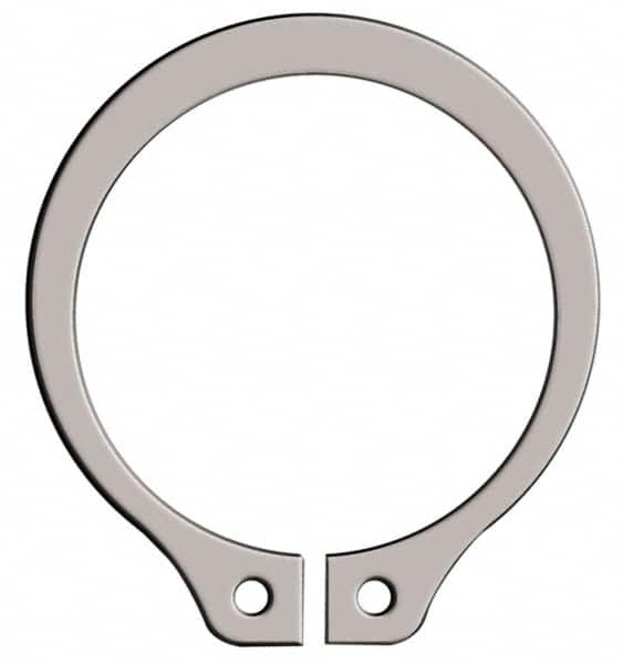 Rotor Clip - 0.382" Groove Diam, 13/32" Shaft Diam, Zinc-Plated Stainless Steel, Snap External Retaining Rings - 0.029" Groove Width, 0.012" Groove Depth, 0.025" Ring Thickness, Grade 15-7 Grade 632 - Caliber Tooling