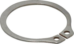 Rotor Clip - 0.94" Groove Diam, 1" Shaft Diam, Zinc-Plated Stainless Steel, Snap External Retaining Rings - 0.046" Groove Width, 0.03" Groove Depth, 0.042" Ring Thickness, Grade 15-7 Grade 632 - Caliber Tooling