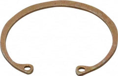 Rotor Clip - 0.05" Thick, Zinc Yellow Dichromate Finish, Steel Snap Internal Retaining Ring - 0.056" Groove Width, 0.047" Groove Depth, 1.594" Groove Diam, Grade 1060-1090 - Caliber Tooling