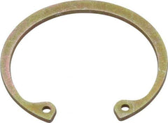 Rotor Clip - 0.062" Thick, Zinc Yellow Dichromate Finish, Steel Snap Internal Retaining Ring - 0.068" Groove Width, 0.05" Groove Depth, 1.725" Groove Diam, Grade 1060-1090 - Caliber Tooling