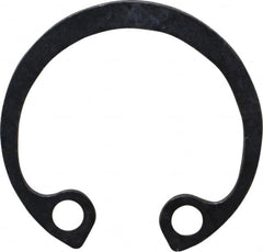 Rotor Clip - 19mm Nominal, 1mm Thick, Phosphate Finish, Steel Snap Internal Retaining Ring - 1.1mm Groove Width, 0.5mm Groove Depth, 19mm Groove Diam, Grade 1060-1090 - Caliber Tooling