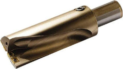 Seco - 7-1/2" Max Drill Depth, 2.5xD, 3" Diam, Indexable Insert Drill - 4 Inserts, 2" Shank Diam, Straight Shank - Caliber Tooling