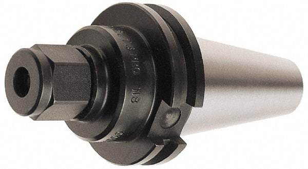 Collis Tool - 1.15" Capacity, 3" Projection, CAT50 Taper Shank, ER40 Collet Chuck - 0.0002" TIR, Through-Spindle & DIN Flange Coolant - Exact Industrial Supply