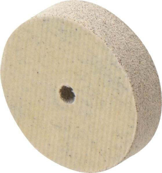 Cratex - 1" Diam x 1/8" Hole x 1/4" Thick, 80 Grit Surface Grinding Wheel - Aluminum Oxide, Type 1, Medium Grade, 36,290 Max RPM, No Recess - Caliber Tooling