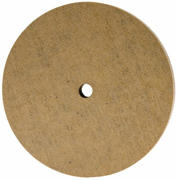 Cratex - 3" Diam x 1/4" Hole x 1/4" Thick, 120 Grit Surface Grinding Wheel - Aluminum Oxide, Type 1, Fine Grade, 12,095 Max RPM, No Recess - Caliber Tooling