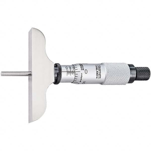 Starrett - Mechanical Micrometer Heads Minimum Measurement (Decimal Inch): 0.0000 Maximum Measurement (Decimal Inch): 1.0000 - Caliber Tooling