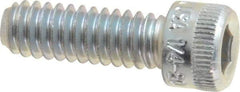 Holo-Krome - 1/4-20 UNC Hex Socket Drive, Socket Cap Screw - Alloy Steel, Zinc-Plated Finish, Fully Threaded, 3/4" Length Under Head - Caliber Tooling