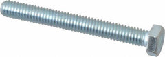 Made in USA - 5/16-18 UNC, 2-3/4" Length Under Head Hex Head Cap Screw - Fully Threaded, Grade 5 Steel, Zinc-Plated Finish, 1/2" Hex - Caliber Tooling