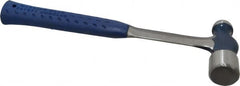 Estwing - 1-1/2 Lb Head Ball Pein Hammer - Steel Handle, 1-3/8" Face Diam, 13-1/2" OAL, Steel with Cushion Grip - Caliber Tooling