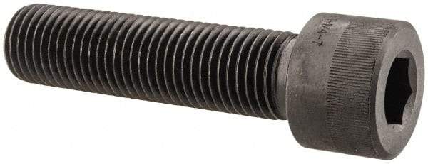 Holo-Krome - 1-1/4 - 7 UNC Hex Socket Drive, Socket Cap Screw - Alloy Steel, Black Oxide Finish, Partially Threaded, 5" Length Under Head - Caliber Tooling