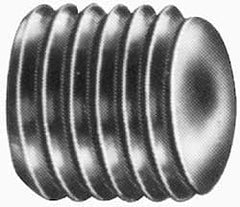 Value Collection - 1/4-20 UNC, 1" OAL, Oval Point Set Screw - Grade Austenitic A2 Stainless Steel, 1/8" Key - Caliber Tooling