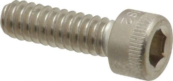 Holo-Krome - #10-24 UNC Hex Socket Drive, Socket Cap Screw - Grade 18-8 Stainless Steel, Uncoated, Fully Threaded, 5/8" Length Under Head - Caliber Tooling