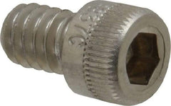 Holo-Krome - 1/4-20 UNC Hex Socket Drive, Socket Cap Screw - Grade 18-8 Stainless Steel, Uncoated, Fully Threaded, 3/8" Length Under Head - Caliber Tooling