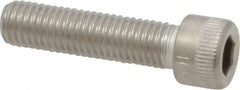 Holo-Krome - 1/4-28 UNF Hex Socket Drive, Socket Cap Screw - Grade 18-8 Stainless Steel, Uncoated, Fully Threaded, 1" Length Under Head - Caliber Tooling