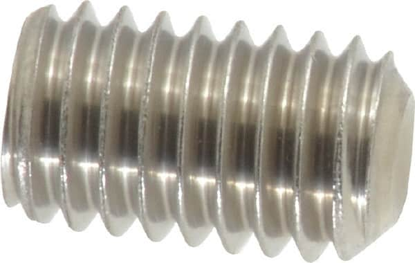 Value Collection - 3/8-16 UNC, 5/8" OAL, Cup Point Set Screw - Grade 18-8 Stainless Steel, 3/16" Key - Caliber Tooling