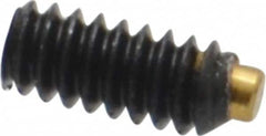 Made in USA - #4-40 UNC, 1/4" Length of Thread, Soft Tip Point Set Screw - Grade 8 Alloy Steel - Caliber Tooling