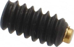 Made in USA - #6-32 UNC, 1/4" Length of Thread, Soft Tip Point Set Screw - Grade 8 Alloy Steel - Caliber Tooling