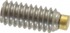 Made in USA - #8-32 UNC, 3/8" Length of Thread, Soft Tip Point Set Screw - Grade 18-8 Stainless Steel - Caliber Tooling