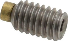 Made in USA - 5/16-18 UNC, 1/2" Length of Thread, Soft Tip Point Set Screw - Grade 18-8 Stainless Steel - Caliber Tooling