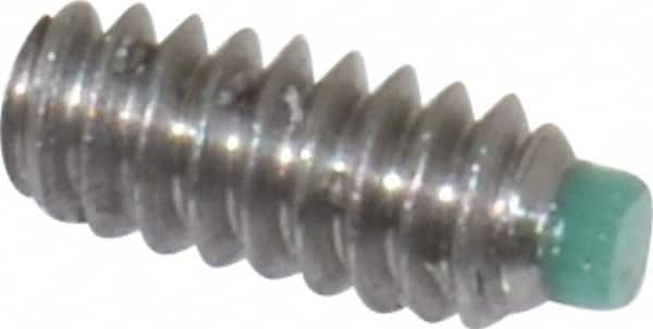 Made in USA - #4-40 UNC, 1/4" Length of Thread, Soft Tip Point Set Screw - Grade 18-8 Stainless Steel - Caliber Tooling