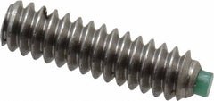 Made in USA - #6-32 UNC, 1/2" Length of Thread, Soft Tip Point Set Screw - Grade 18-8 Stainless Steel - Caliber Tooling