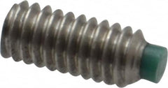 Made in USA - #8-32 UNC, 3/8" Length of Thread, Soft Tip Point Set Screw - Grade 18-8 Stainless Steel - Caliber Tooling