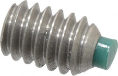 Made in USA - 1/4-20 UNC, 3/8" Length of Thread, Soft Tip Point Set Screw - Grade 18-8 Stainless Steel - Caliber Tooling