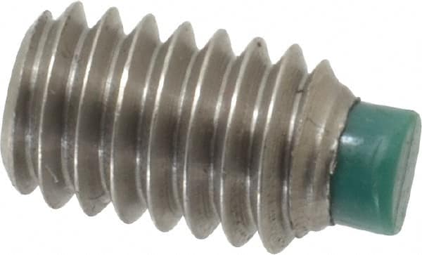 Made in USA - 5/16-18 UNC, 1/2" Length of Thread, Soft Tip Point Set Screw - Grade 18-8 Stainless Steel - Caliber Tooling