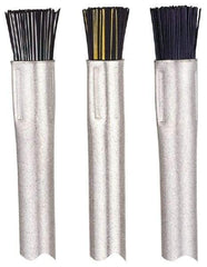 Gordon Brush - Parts Washer Flow-Through Brush - 1/2" Long, Brass/Nylon Bristles - Caliber Tooling