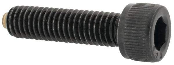 Made in USA - #10-32 UNF Hex Socket Drive, Socket Cap Screw - Alloy Steel, Black Oxide Finish, Fully Threaded, 3/4" Length Under Head - Caliber Tooling