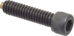 Made in USA - 1/4-20 UNC Hex Socket Drive, Socket Cap Screw - Alloy Steel, Black Oxide Finish, Fully Threaded, 1" Length Under Head - Caliber Tooling