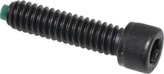 Made in USA - 1/4-20 UNC Hex Socket Drive, Socket Cap Screw - Alloy Steel, Black Oxide Finish, Fully Threaded, 1" Length Under Head - Caliber Tooling