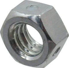 Value Collection - 5/16-18 UNC Grade 2 Two Way Lock Nut with Distorted Thread - 1/2" Width Across Flats, 17/64" High, Zinc-Plated Finish - Caliber Tooling