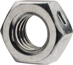 Value Collection - 7/16-14 UNC Grade 2 Two Way Lock Nut with Distorted Thread - 11/16" Width Across Flats, 3/8" High, Zinc-Plated Finish - Caliber Tooling