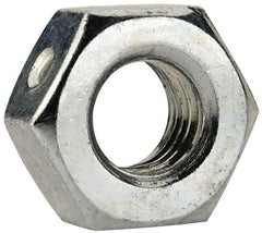 Value Collection - 1/4-28 UNF Grade 2 Two Way Lock Nut with Distorted Thread - 7/16" Width Across Flats, 7/32" High, Zinc-Plated Finish - Caliber Tooling