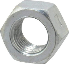 Value Collection - 3/8-24 UNF Grade 2 Two Way Lock Nut with Distorted Thread - 9/16" Width Across Flats, 21/64" High, Zinc-Plated Finish - Caliber Tooling