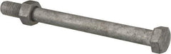 Value Collection - 1/2-13 Thread, 6" Length Under Head, Steel Hex Head Bolt - Hot Dipped Galvanized Coated, 3/4" Hex, UNC Thread, ANSI/ASME B18.2.2 & ASME B18.2.1, Grade 2 - Caliber Tooling