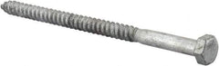 Value Collection - 5/16" Screw, 5" Length Under Head, Steel, Hex Head Lag Screw - Hot Dipped Galvanized, AISI 1006, ASME B18.2.1 Fastner, Grade 1006-1022 - Caliber Tooling