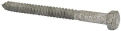 Value Collection - 1/2" Screw, 6" Length Under Head, Steel, Hex Head Lag Screw - Hot Dipped Galvanized, AISI 1006, ASME B18.2.1 Fastner, Grade 1006-1022 - Caliber Tooling