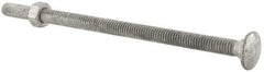 Value Collection - 5/16-18 UNC 6" Length Under Head, Standard Square Neck, Carriage Bolt - 1006-1050 Steel, Galvanized Zinc-Plated Finish - Caliber Tooling