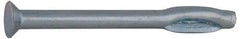 Value Collection - 1/4" Diam, 1/4" Drill, 3" OAL, 1-1/4" Min Embedment Split-Drive Concrete Anchor - Steel, Zinc-Plated Finish, Flat Head - Caliber Tooling