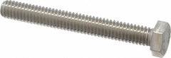 Value Collection - 5/16-18 UNC, 2-1/2" Length Under Head Hex Head Cap Screw - Fully Threaded, Grade 18-8 Stainless Steel, 1/2" Hex - Caliber Tooling